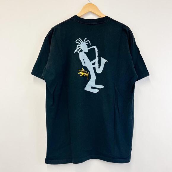 Stüssy グラフィックTシャツ Size:M 中古】STUSSY 80s USA製 黒タグ BUILT FOR THE LONG HAUL T